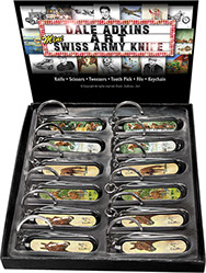 Dale Adkins Horse Mini Swiss Army Knife Keychains 12 pc display
