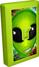 Alien 6 LED Night Light Wall Switch with Big Grin Expression