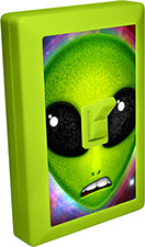 Alien 6 LED Night Light Wall Switch with Fret Expression