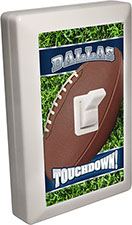 Dallas City - State Football 6 LED Night Light Wall Switch with Touchdown