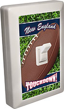 New England City - State Football 6 LED Night Light Wall Switch with Touchdown