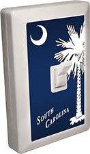 South Carolina Souvenir 6 LED Night Light Wall Switch