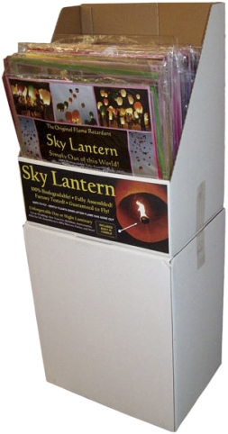 Sky Lanterns available in 36 & 60 pc Counter & Floor Displays, Item 129651