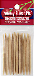 Cherry Yummy Flavor Pix Toothpicks - Zero Sugar & Calories, No Caffeine
