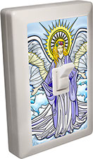 Christmas Angel 6 LED Night Light Wall Switch Item 110580XMAS