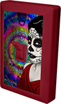 Day of the Dead Female calavera sugar skull 6 LED Night Light Wall Switch